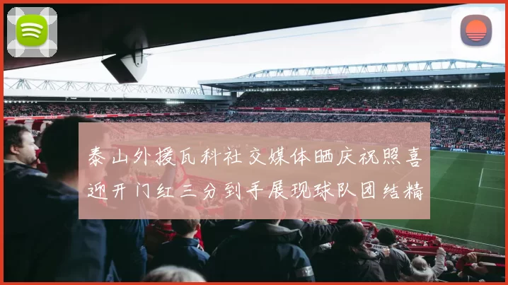 泰山外援瓦科社交媒体晒庆祝照喜迎开门红三分到手展现球队团结精神