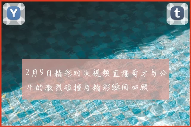 2月9日精彩对决视频直播奇才与公牛的激烈碰撞与精彩瞬间回顾